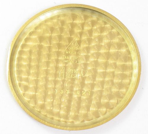 fig 8. SUPERB ORIGINAL SOLID 18CT GOLD OMEGA GENEVE MENS WATCH WITH BOX