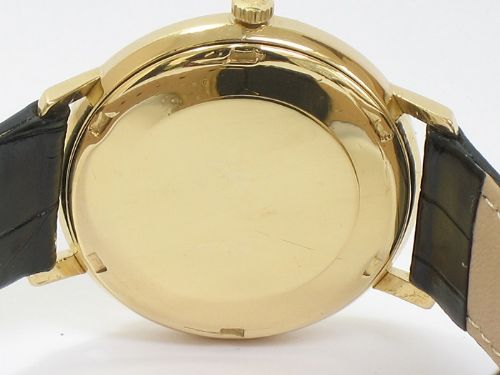 fig 4. 18ct 18k gold longines flagship calibre 341 automatic with date mens watch c1960
