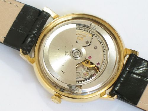 fig 7. 18ct 18k gold longines flagship calibre 341 automatic with date mens watch c1960