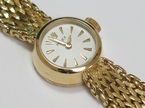 fig 6. BEAUTIFUL SOLID 18CT 18K GOLD ROLEX LADIES COCKTAIL WATCH WITH ORIGINAL BOX C1950
