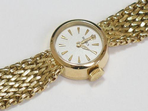 fig 9. BEAUTIFUL SOLID 18CT 18K GOLD ROLEX LADIES COCKTAIL WATCH WITH ORIGINAL BOX C1950
