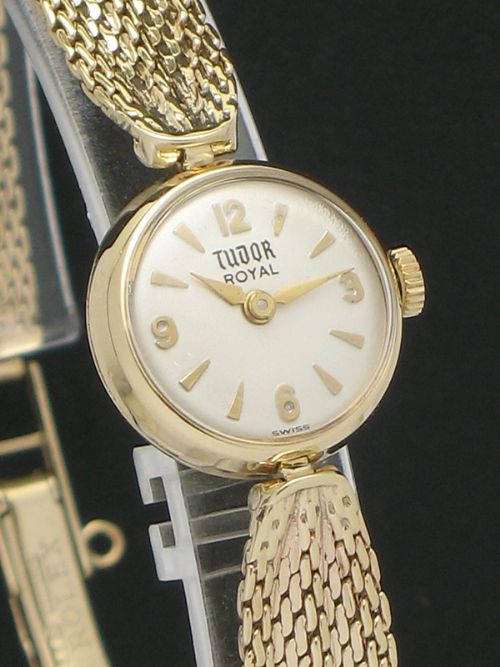fig 3. BEAUTIFUL SOLID 9CT GOLD ROLEX TUDOR ROYAL LADIES COCKTAIL WATCH
