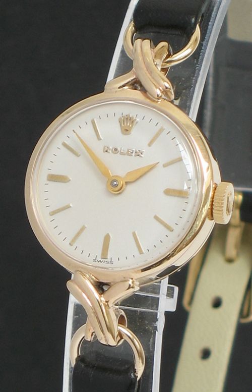 fig 1. PRETTY SOLID 9CT GOLD ROLEX LADIES COCKTAIL WATCH C1960