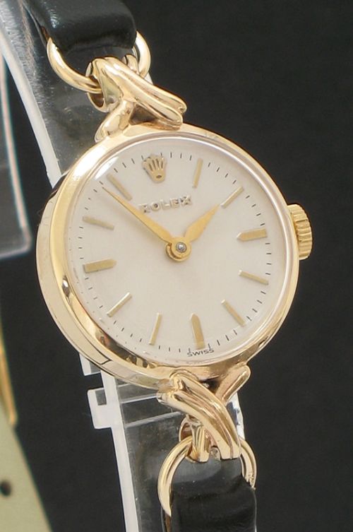 fig 3. PRETTY SOLID 9CT GOLD ROLEX LADIES COCKTAIL WATCH C1960