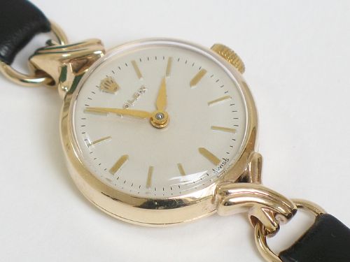 fig 4. PRETTY SOLID 9CT GOLD ROLEX LADIES COCKTAIL WATCH C1960