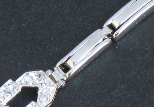 fig 8. DIVINE LONGINES PLATINUM AND DIAMOND ART DECO LADIES COCKTAIL WATCH C1940
