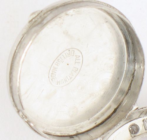 fig 5. VERY PRETTY OMEGA PLATINUM AND DIAMOND LADIES COCKTAIL WATCH C1950