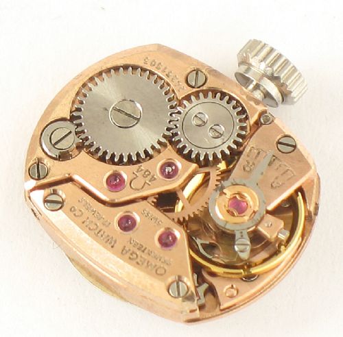 fig 6. VERY PRETTY OMEGA PLATINUM AND DIAMOND LADIES COCKTAIL WATCH C1950