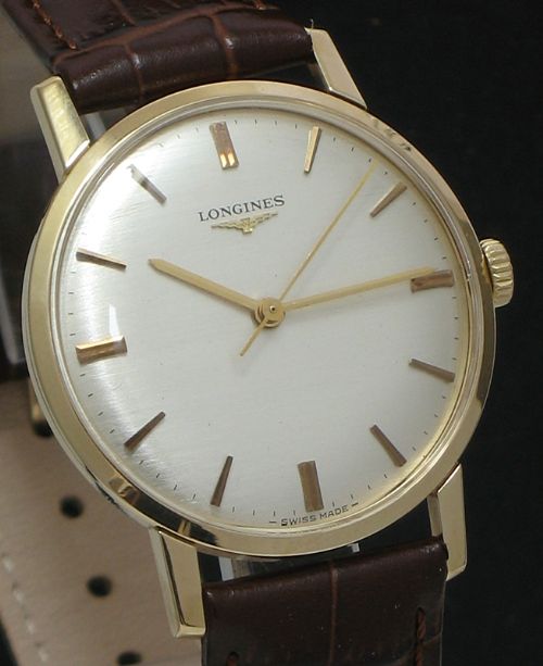fig 3. STUNNING ORIGINAL SOLID 9CT GOLD LONGINES 6942 HF MENS WATCH