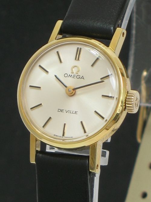 fig 1. LOVELY OMEGA DE VILLE GOLD PLATED LADIES WATCH