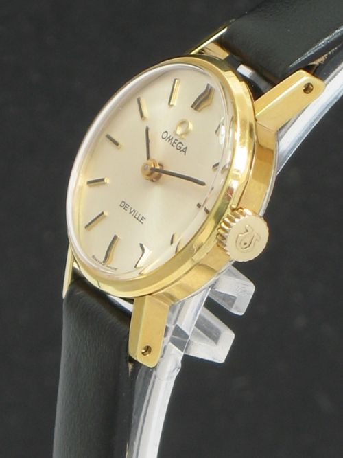 fig 2. LOVELY OMEGA DE VILLE GOLD PLATED LADIES WATCH