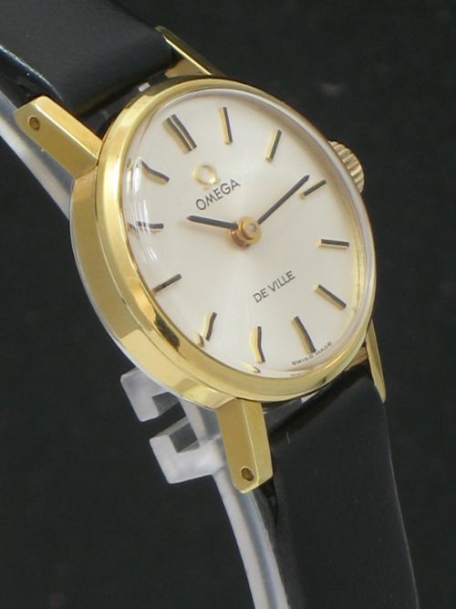 fig 4. LOVELY OMEGA DE VILLE GOLD PLATED LADIES WATCH