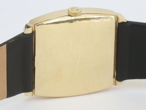 fig 5. RARE ORIGINAL SOLID 9CT GOLD OMEGA DE VILLE ART DECO MENS WATCH