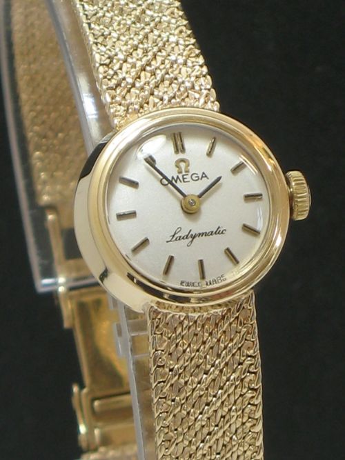 fig 3. BEAUTIFUL SOLID 9CT GOLD OMEGA LADYMATIC AUTOMATIC LADIES COCKTAIL WATCH
