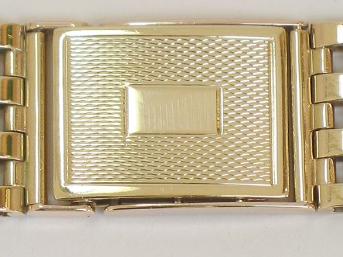 fig 1. SOLID 9CT GOLD MENS WATCH BRACELET OR STRAP C1947