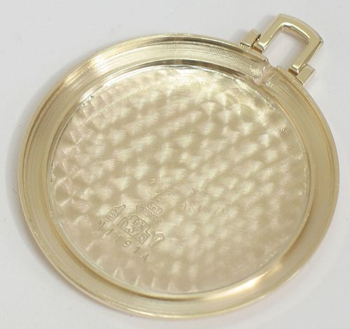fig 3. STUNNING SOLID 9CT GOLD VERTEX REVUE ART DECO MENS POCKET WATCH