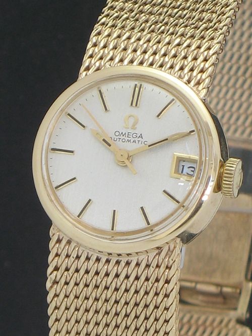 fig 2. STUNNING MINT CONDITION SOLID 9CT GOLD OMEGA LADYMATIC LADIES COCKTAIL WATCH