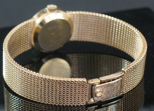 fig 7. STUNNING MINT CONDITION SOLID 9CT GOLD OMEGA LADYMATIC LADIES COCKTAIL WATCH