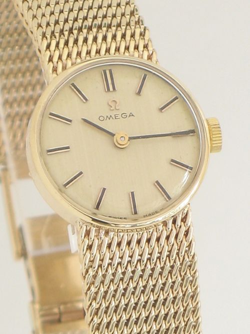 fig 3. BEAUTIFUL SOLID 9CT GOLD OMEGA LADIES COCKTAIL WATCH