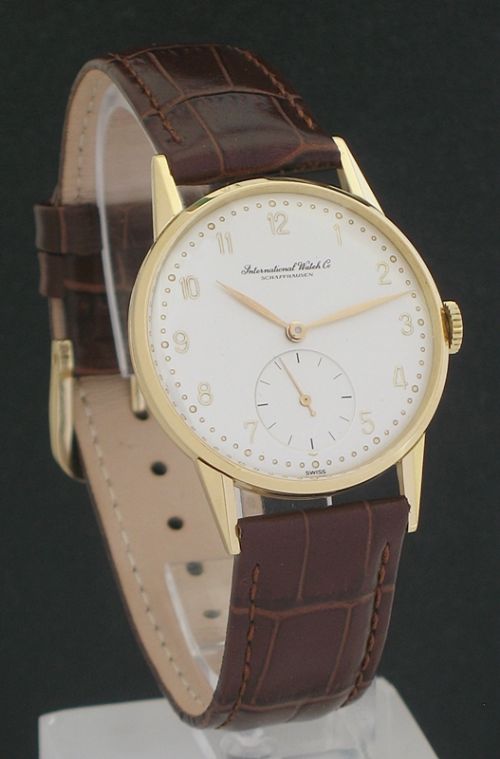 fig 2. OUTSTANDING SOLID 18CT 18K GOLD IWC INTERNATIONAL WATCH COMPANY CALIBRE 83 MENS WATCH C1945