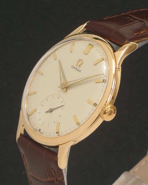 fig 2. COMPLETELY ORIGINAL SOLID 18CT ROSE GOLD OMEGA CALIBRE 269 MENS WATCH