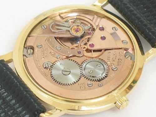 fig 7. STUNNING RARE ORIGINAL SOLID 18CT GOLD OMEGA DE VILLE MENS WATCH