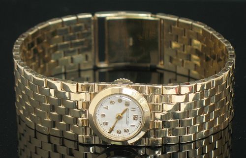 Amazing Heavy Solid 9ct Gold Jaeger-lecoultre Ladies Backwind Cocktail Watch