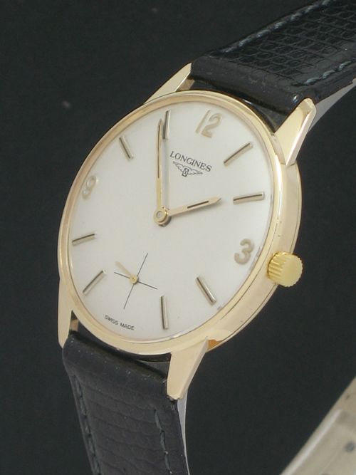 fig 3. SUPERB SOLID 9CT GOLD LONGINES HF MENS WATCH