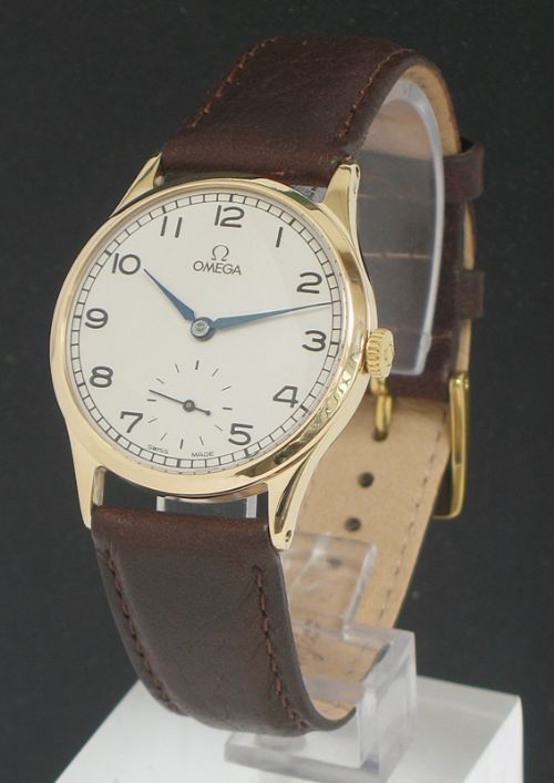Omega Calilbre 266 Solid 9ct Gold Mens Watch C1955