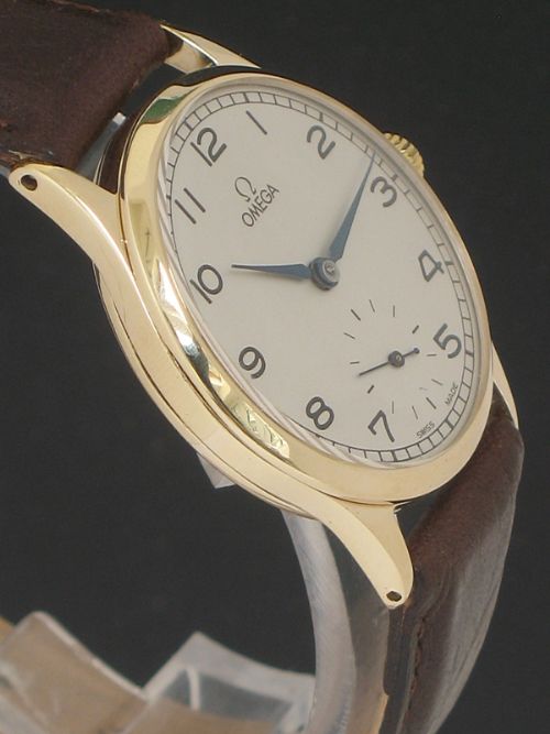 fig 2. OMEGA CALILBRE 266 SOLID 9CT GOLD MENS WATCH C1955