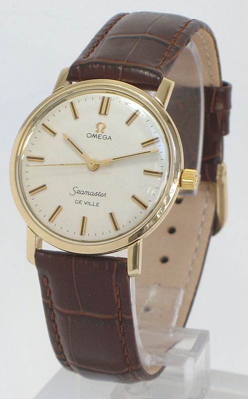 Superb Solid 9ct Gold Omega De Ville Calibre 601 Manual Wind Mens Watch