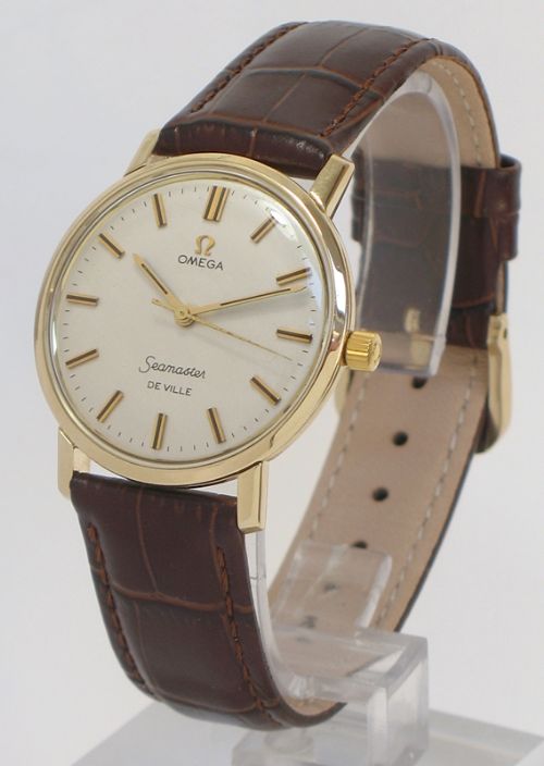 fig 2. SUPERB SOLID 9CT GOLD OMEGA DE VILLE CALIBRE 601 MANUAL WIND MENS WATCH