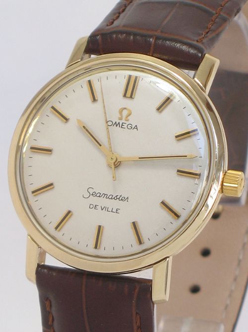 fig 3. SUPERB SOLID 9CT GOLD OMEGA DE VILLE CALIBRE 601 MANUAL WIND MENS WATCH