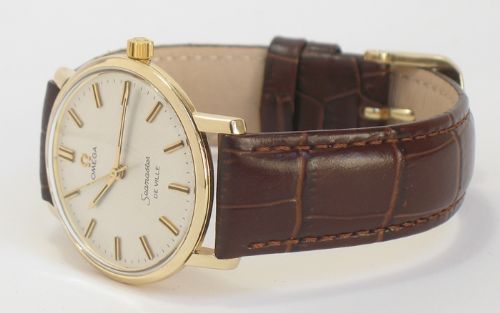 fig 6. SUPERB SOLID 9CT GOLD OMEGA DE VILLE CALIBRE 601 MANUAL WIND MENS WATCH