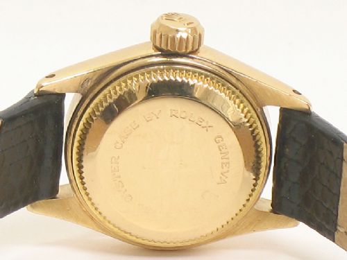 fig 5. STUNNING RARE SOLID 18CT GOLD ROLEX TUDOR OYSTER PRINCESS AUTOMATIC LADIES WATCH
