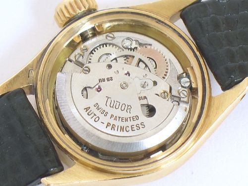fig 8. STUNNING RARE SOLID 18CT GOLD ROLEX TUDOR OYSTER PRINCESS AUTOMATIC LADIES WATCH