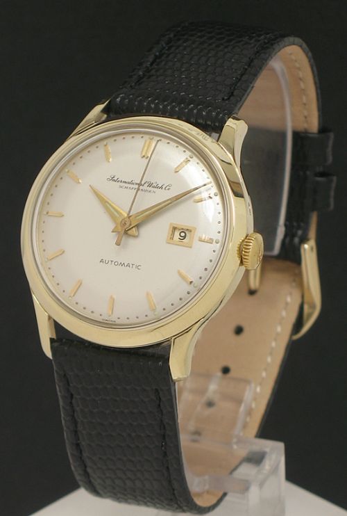 Rare Solid 9ct Gold Iwc International Watch Company Calibre 8531 21 Jewel Automatic Mens Watch