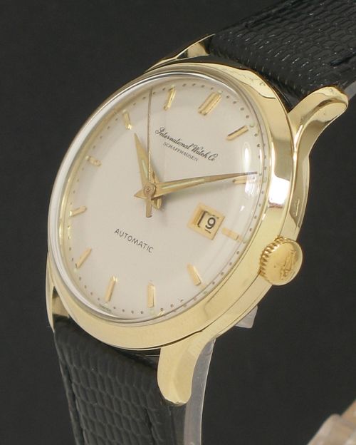 fig 3. RARE SOLID 9CT GOLD IWC INTERNATIONAL WATCH COMPANY CALIBRE 8531 21 JEWEL AUTOMATIC MENS WATCH