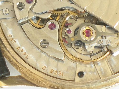 fig 7. RARE SOLID 9CT GOLD IWC INTERNATIONAL WATCH COMPANY CALIBRE 8531 21 JEWEL AUTOMATIC MENS WATCH