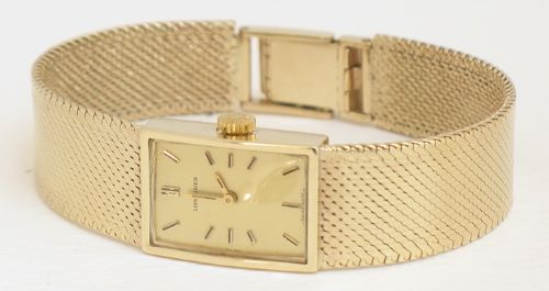 fig 1. BEAUTIFUL SOLID 9CT GOLD LONGINES LADIES COCKTAIL WATCH