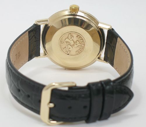 fig 3. SOLID 9CT GOLD OMEGA SEAMSTER DE VILLE AUTOMATIC MENS WATCH