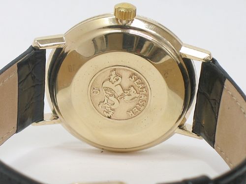 fig 4. SOLID 9CT GOLD OMEGA SEAMSTER DE VILLE AUTOMATIC MENS WATCH