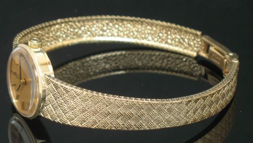 fig 4. BEAUTIFUL SOLID 9CT GOLD OMEGA LADIES COCKTAIL WATCH c1960