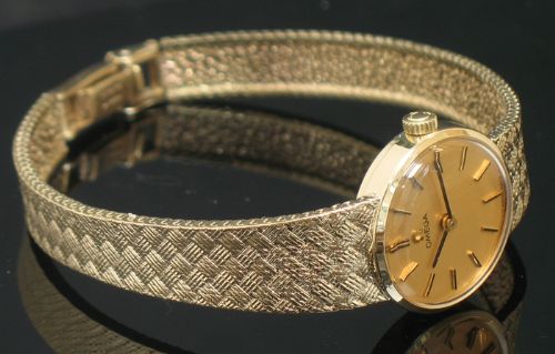 fig 5. BEAUTIFUL SOLID 9CT GOLD OMEGA LADIES COCKTAIL WATCH c1960