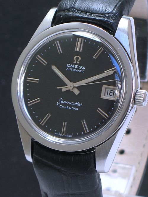 fig 1. OMEGA SEAMASTER AUTOMATIC CALENDAR CALIBRE 1012 QUICK SET DATE MENS WATCH