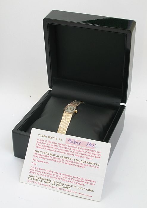fig 7. BEAUTIFUL SOLID 9CT GOLD ROLEX TUDOR ROYAL LADIES COCKTAIL WATCH WITH PAPERWORK
