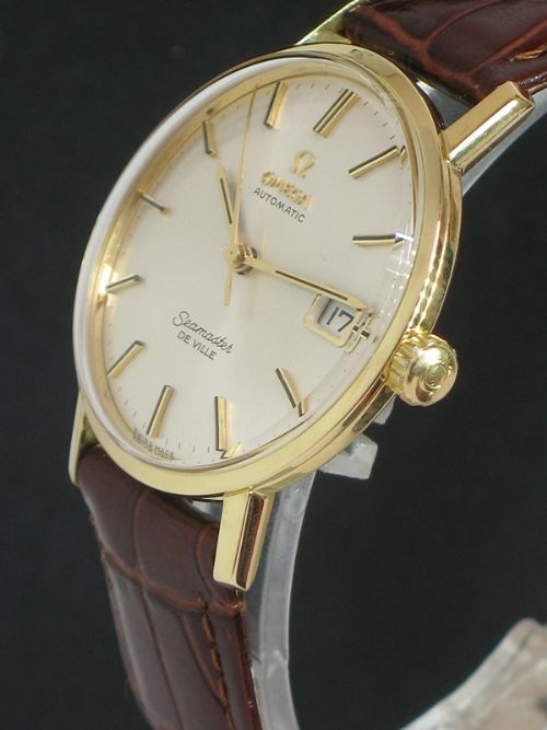 fig 2. EXCEPTIONAL ORIGINAL SOLID 18CT GOLD OMEGA SEAMASTER DE VILLE AUTOMATIC MENS WATCH