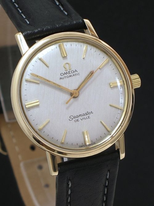 fig 2. SOLID 9CT GOLD OMEGA SEAMASTER DE VILLE CALIBRE 552 AUTOMATIC VINTAGE MENS WATCH