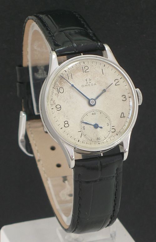 fig 1. COMPLETELY ORIGINAL OMEGA CALIBRE 26.5 WORLD WAR II VINTAGE MENS WATCH C1938