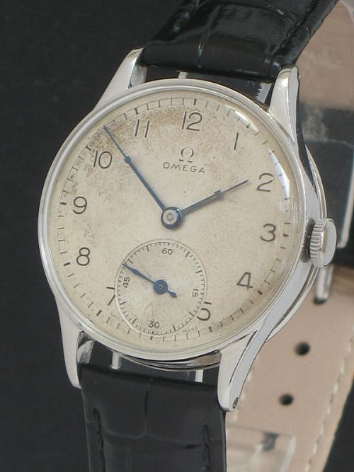 fig 2. COMPLETELY ORIGINAL OMEGA CALIBRE 26.5 WORLD WAR II VINTAGE MENS WATCH C1938